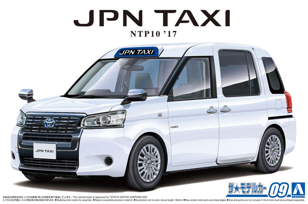 AOSHIMA The Model Car 1/24 Toyota Ntp10 Jpn Taxi '17 Super White Ii Plastic Model- Japan Figure Store - #1 Bring To You The Best Japanese Goods