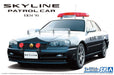 AOSHIMA The Model Car 1/24 Nissan Er34 Skyline Police Car `01 Plastic Model- Japan Figure Store - #1 Bring To You The Best Japanese Goods