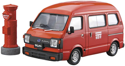 Aoshima Bunka Kyozai 1/24 The Model Car Series Sp Subaru K88 Sunbar High Roof 4Wd 1980 Mail Delivery Car Plastic Model- Japan Figure Store - #1 Bring To You The Best Japanese Goods