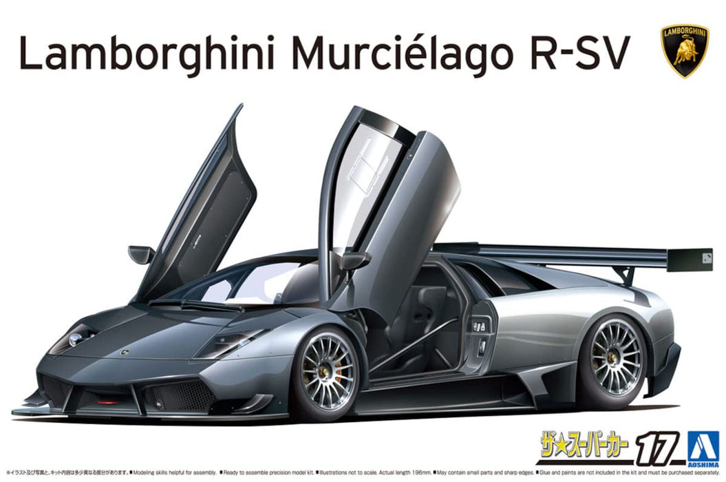 AOSHIMA The Super Car No.17 1/24 Lamborghini Murcielago R-Sv Plastic Model- Japan Figure Store - #1 Bring To You The Best Japanese Goods
