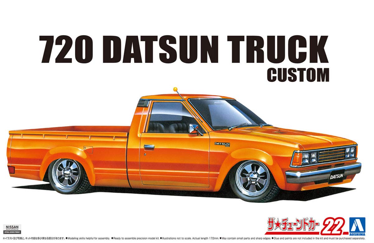 AOSHIMA The Tuned Car 1/24 Nissan 7' Datsun Truck Custom '82 Plastic Model- Japan Figure Store - #1 Bring To You The Best Japanese Goods