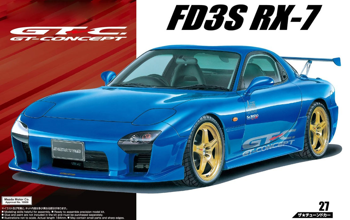 AOSHIMA 53584 Mazdaspeed Fd3S Rx-7 A-Spec Gt-C '99 Mazda 1/24 Scale Kit- Japan Figure Store - #1 Bring To You The Best Japanese Goods