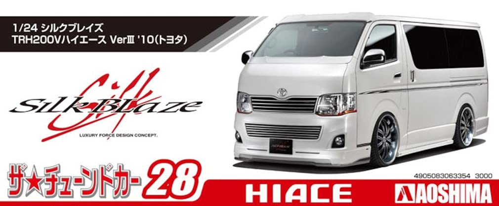 AOSHIMA The Tuned Car No.28 1/24 Silk Blaze Trh200V Hiace Ver. Iii '10 Toyota Plastic Model- Japan Figure Store - #1 Bring To You The Best Japanese Goods