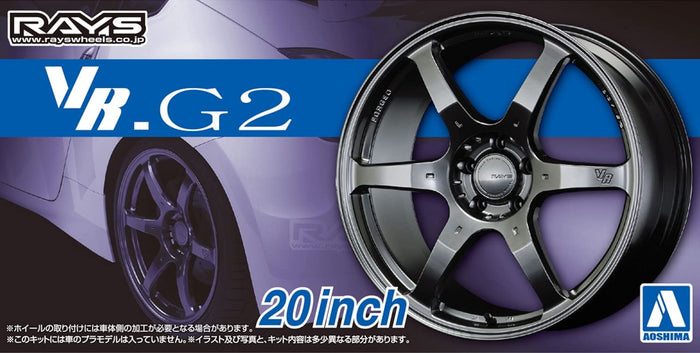 AOSHIMA Tuned Parts 1/24 Volk Racing Vr.G2 20Inch Tire & Wheel Set- Japan Figure Store - #1 Bring To You The Best Japanese Goods
