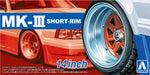 AOSHIMA Tuned Parts 1/24 Mark Iii Short Rim 14Inch Tire & Wheel Set- Japan Figure Store - #1 Bring To You The Best Japanese Goods
