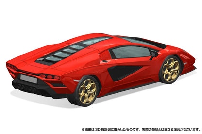 Aoshima 1/32 Lamborghini Countach Lp400 Red Snap Kit Model 19-B | Japan- Japan Figure Store - #1 Bring To You The Best Japanese Goods