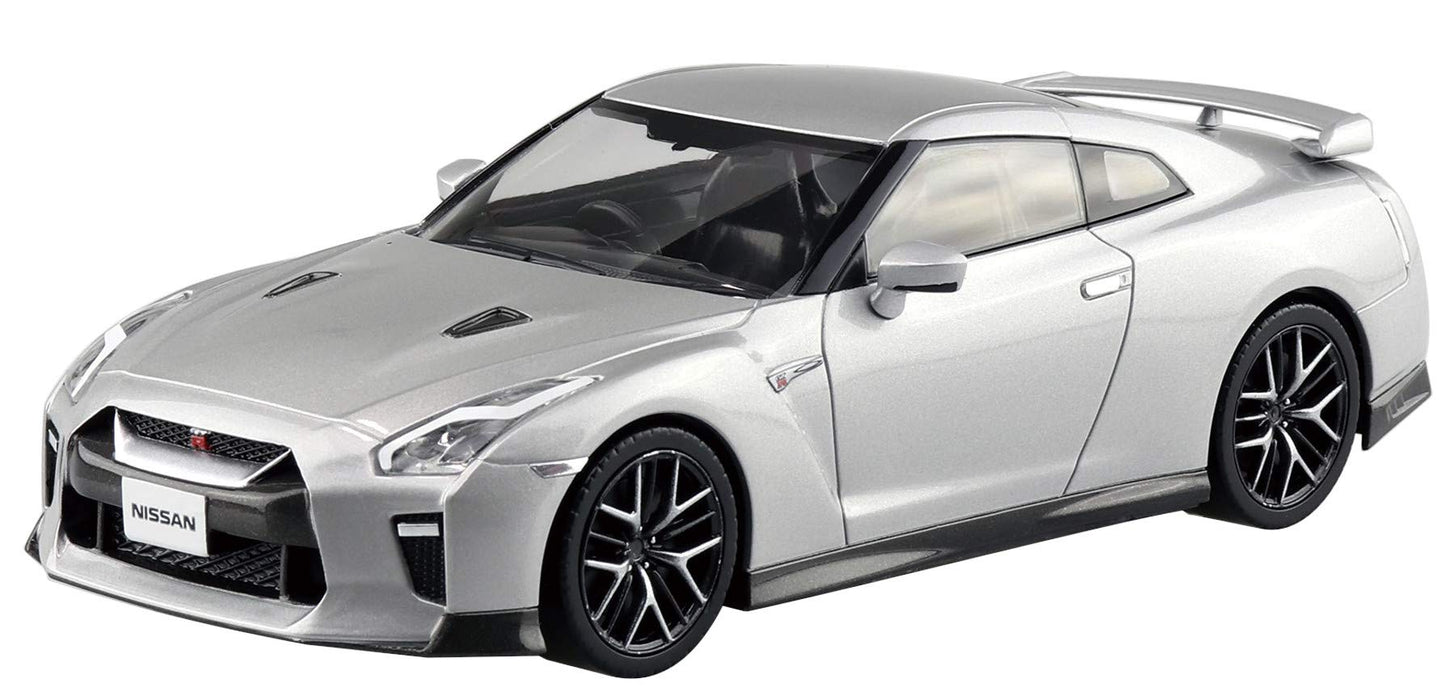AOSHIMA 56400 07-D Nissan Gt-R Ultimate Metal Silver 1/32 Scale Pre-Painted Snap-Fit Kit- Japan Figure Store - #1 Bring To You The Best Japanese Goods
