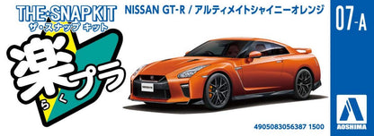 AOSHIMA 56387 07-A Nissan Gt-R Ultimate Shiny Orange 1/32 Scale Pre-Painted Snap-Fit Kit- Japan Figure Store - #1 Bring To You The Best Japanese Goods