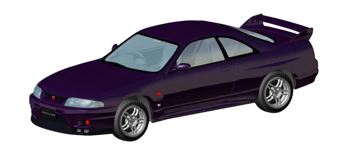 Aoshima The Snap Kit 1/32 Nissan R33 Skyline Gt-R Midnight Purple Scale Car Kit- Japan Figure Store - #1 Bring To You The Best Japanese Goods