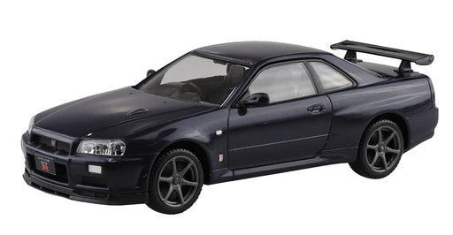 AOSHIMA The Snap Kit 1/32 Nissan R34 Skyline Gt-R Midnight Purple Lll Plastic Model- Japan Figure Store - #1 Bring To You The Best Japanese Goods