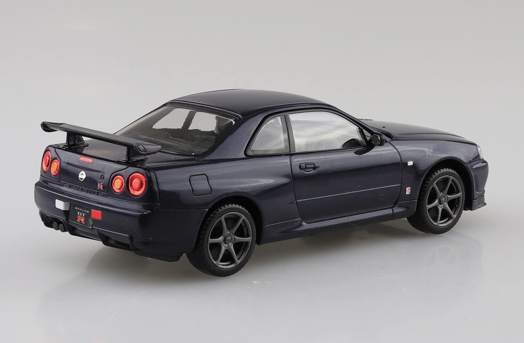 AOSHIMA The Snap Kit 1/32 Nissan R34 Skyline Gt-R Midnight Purple Lll Plastic Model- Japan Figure Store - #1 Bring To You The Best Japanese Goods