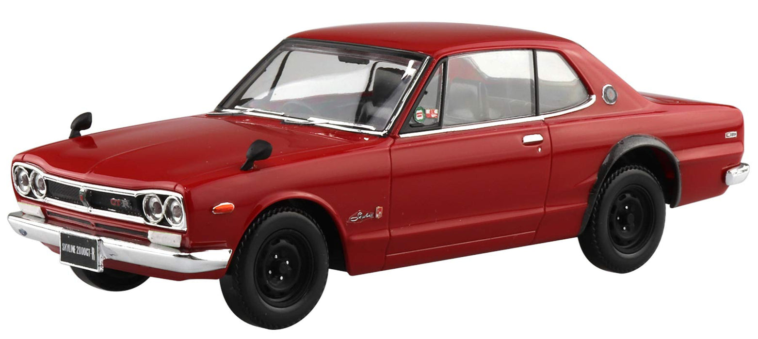 AOSHIMA 58848 Nissan Skyline 2000Gt-R Red Aug 1/32 Scale Pre-Painted Snap-Fit Kit- Japan Figure Store - #1 Bring To You The Best Japanese Goods