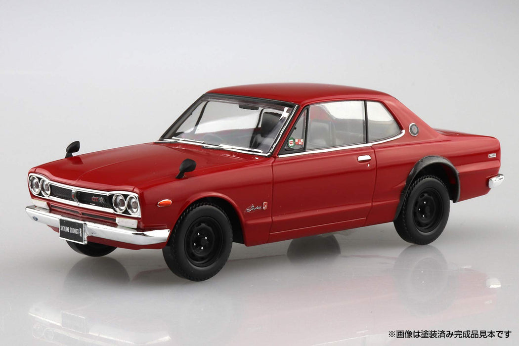 AOSHIMA 58848 Nissan Skyline 2000Gt-R Red Aug 1/32 Scale Pre-Painted Snap-Fit Kit- Japan Figure Store - #1 Bring To You The Best Japanese Goods
