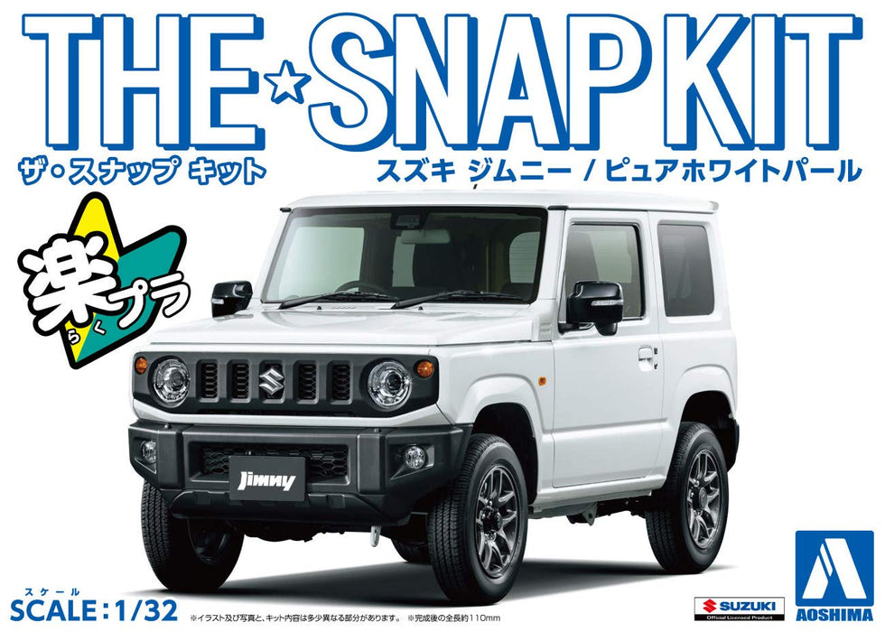 AOSHIMA 58176 08-E Suzuki Jimny Pure White Pearl 1/32 Scale Pre-Painted Snap-Fit Kit- Japan Figure Store - #1 Bring To You The Best Japanese Goods