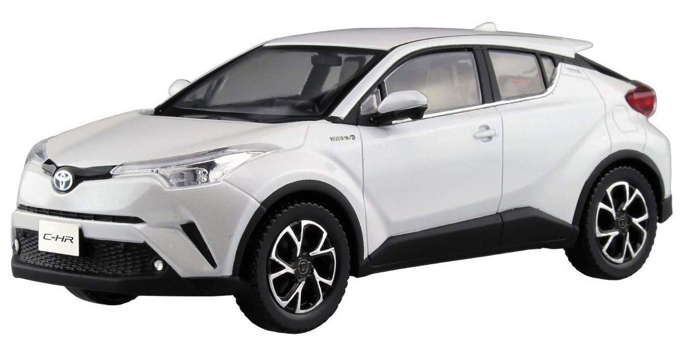 AOSHIMA 56349 06-A Toyota C-Hr White Pearl Crystal Shine 1/32 Scale Pre-Painted Snap-Fit Kit- Japan Figure Store - #1 Bring To You The Best Japanese Goods