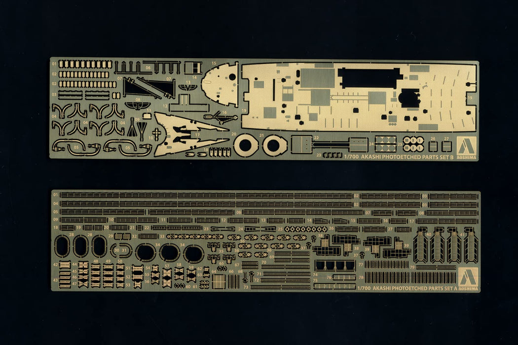 AOSHIMA Waterline 1/700 Detail Up Parts For Ijn Repair Ship Akashi Photo Etched Parts- Japan Figure Store - #1 Bring To You The Best Japanese Goods