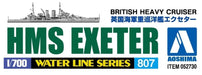 AOSHIMA Waterline 1/700 British Heavy Cruiser Hms Exeter Plastic Model- Japan Figure Store - #1 Bring To You The Best Japanese Goods