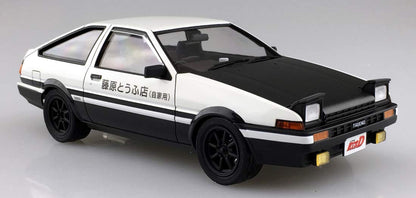 AOSHIMA Pre-Painted 1/24 Initial D Takumi Fujiwara Ae86 Trueno Project D Spec Plastic Model- Japan Figure Store - #1 Bring To You The Best Japanese Goods
