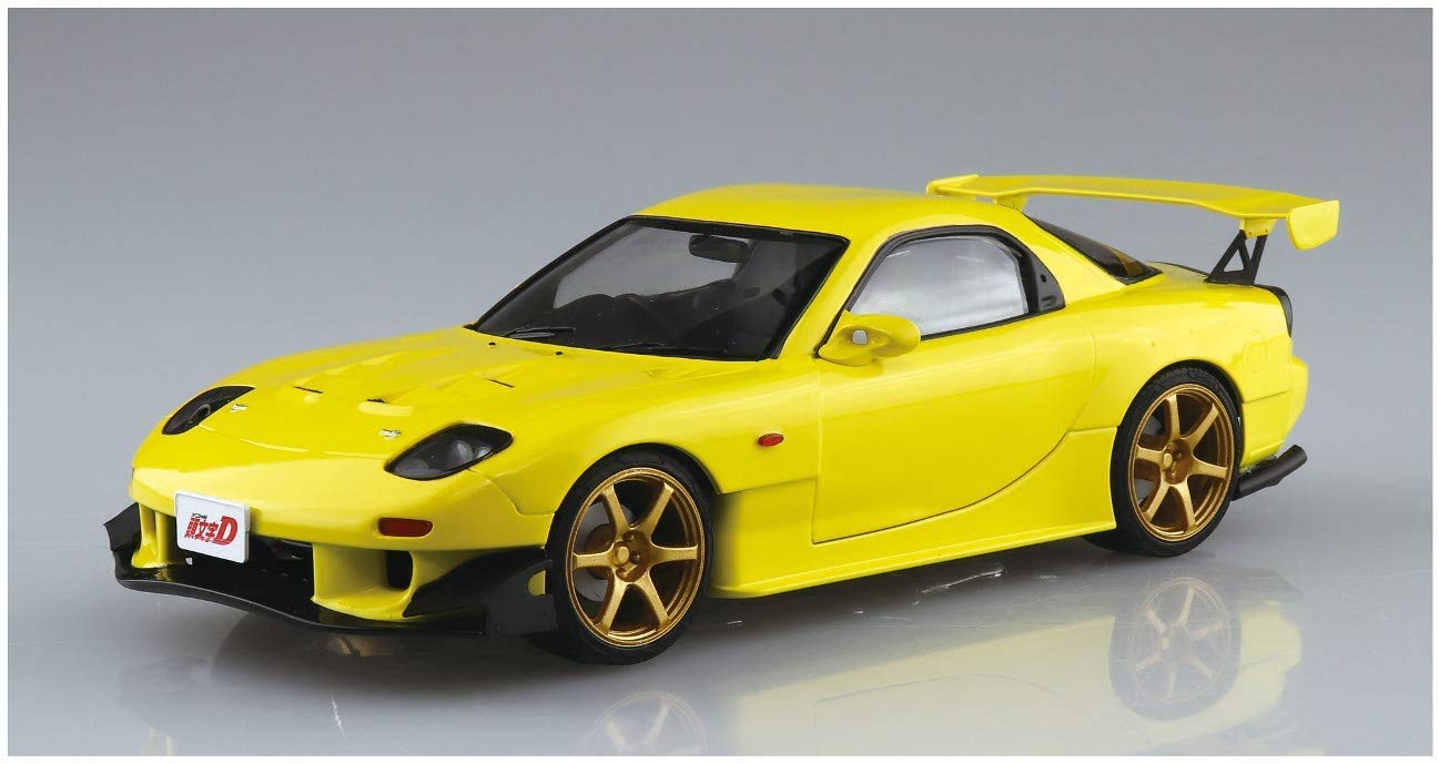 Aoshima Bunka Kyozai Prepainted Model Series Sp Initial D Keisuke Takahashi Fd3S Rx-7 Project D Volume 28 Specifications 1/24 Scale Painted Plastic Model- Japan Figure Store - #1 Bring To You The Best Japanese Goods