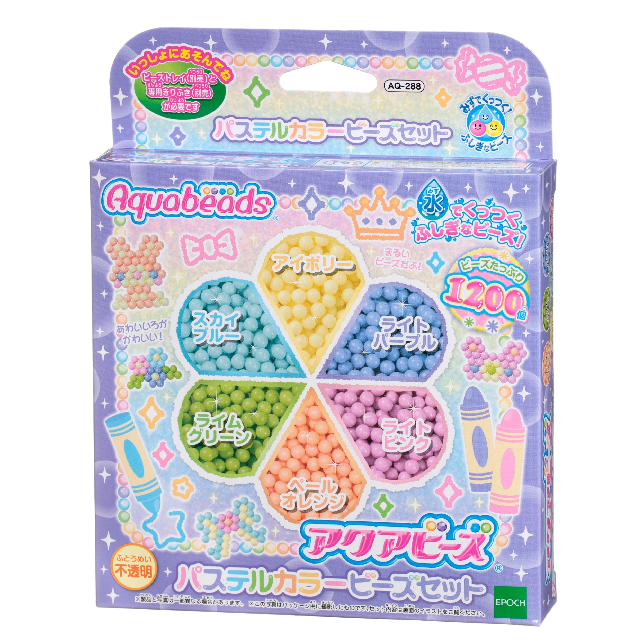 Epoch Aquabeads Pastel Color Bead Set St Mark Certified Water Stick Toy for Ages 6+- Japan Figure Store - #1 Bring To You The Best Japanese Goods
