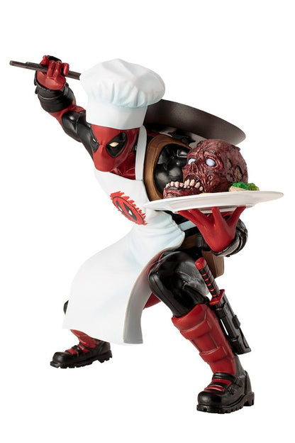 KOTOBUKIYA Mk252 Artfx+ Marvel Universe Cooking Deadpool 1/10 Scale Figure- Japan Figure Store - #1 Bring To You The Best Japanese Goods