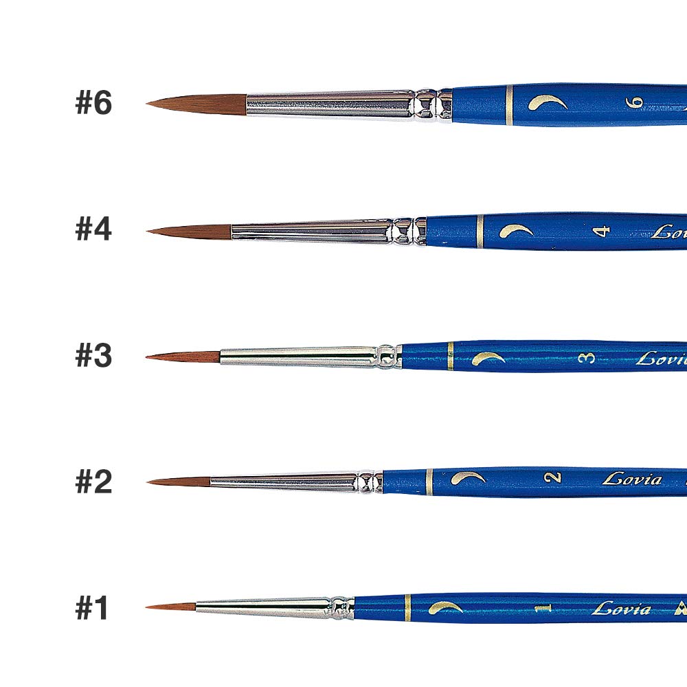 Athena Lovia 7250 Series #2 Comma Stroke Brush- Japan Figure Store - #1 Bring To You The Best Japanese Goods