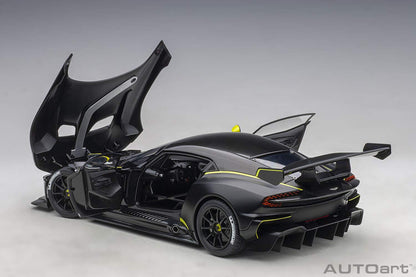 Autoart 1/18 Aston Martin Vulcan Matte Black/Lime Green Stripe- Japan Figure Store - #1 Bring To You The Best Japanese Goods