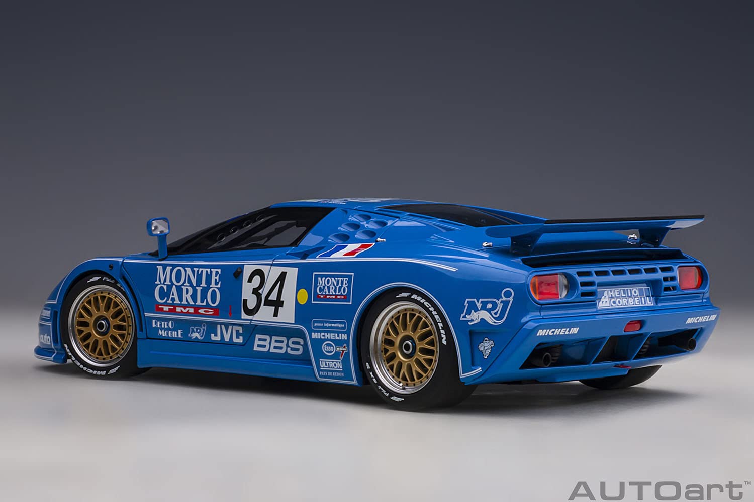 Autoart 1/18 Bugatti Eb110 SS 1994 #34 LeMans 24H 89417- Japan Figure Store - #1 Bring To You The Best Japanese Goods