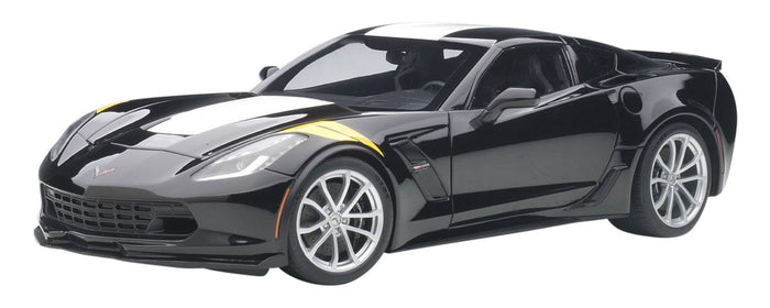 Autoart 1/18 Corvette C7 Gransport Black/White/Yellow- Japan Figure Store - #1 Bring To You The Best Japanese Goods