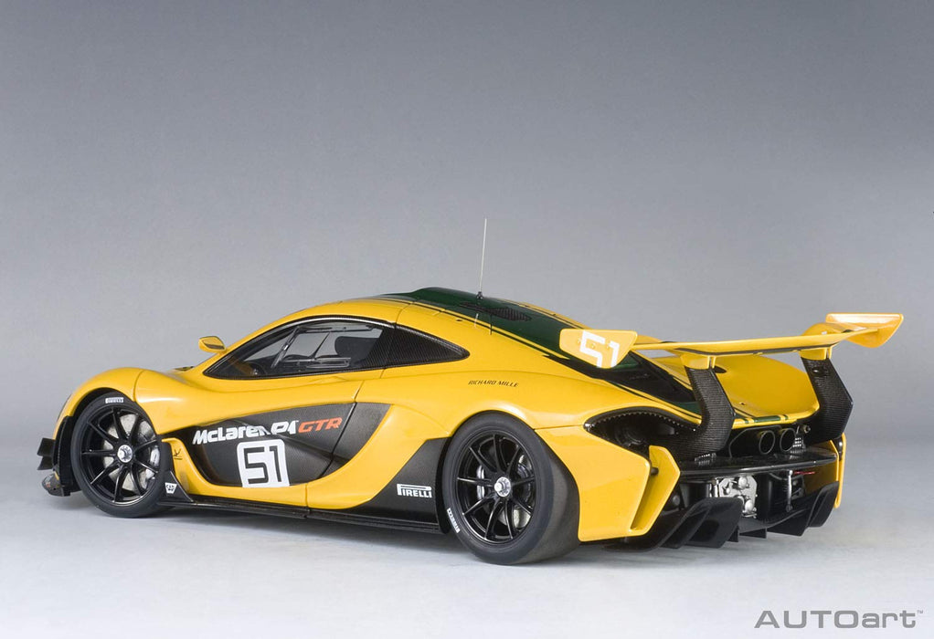 Autoart 1/18 McLaren P1 GTR Yellow/Green- Japan Figure Store - #1 Bring To You The Best Japanese Goods