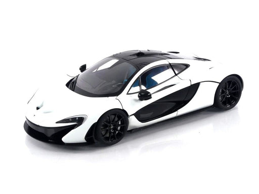 Autoart 1/18 Scale Metallic White Mclaren P1 with Blue Seat Finished Product- Japan Figure Store - #1 Bring To You The Best Japanese Goods