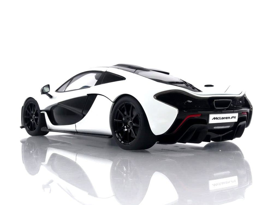 Autoart 1/18 Scale Metallic White Mclaren P1 with Blue Seat Finished Product- Japan Figure Store - #1 Bring To You The Best Japanese Goods