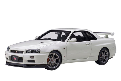 Autoart 1/18 Nissan Skyline GTR R34 V Spec II White Pearl 77406- Japan Figure Store - #1 Bring To You The Best Japanese Goods