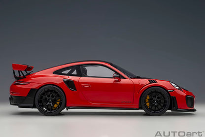 Autoart 1/18 Porsche 911 (991.2) GT2 RS Weissach Pkg 78173 Red/Carbon Black- Japan Figure Store - #1 Bring To You The Best Japanese Goods