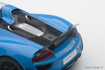 Autoart 1/18 Porsche 918 Spyder Beissach Light Blue- Japan Figure Store - #1 Bring To You The Best Japanese Goods