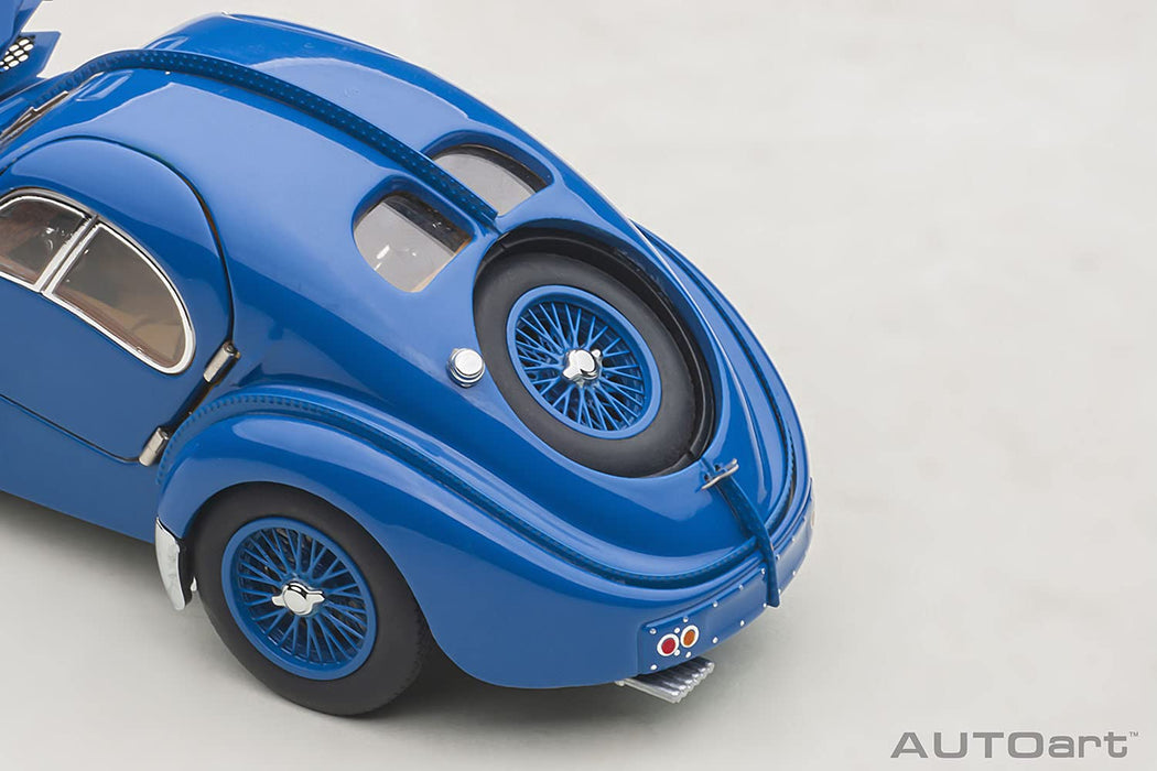 Autoart Bugatti Type 57Sc Atlantic 1938 Blue 1/43 Scale with Wire Spoke Wheel Finish- Japan Figure Store - #1 Bring To You The Best Japanese Goods