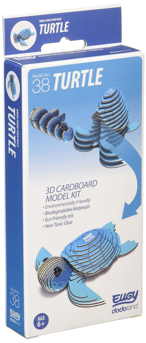 A-ZONE Eugy Turtle 3D Cardboard Model Kit- Japan Figure Store - #1 Bring To You The Best Japanese Goods