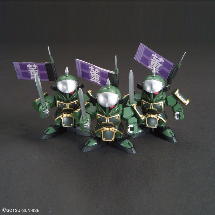 Bandai Bb Senshi San-goku-den No.407 Dongzhuo Zaku & Buduibing Model Kit