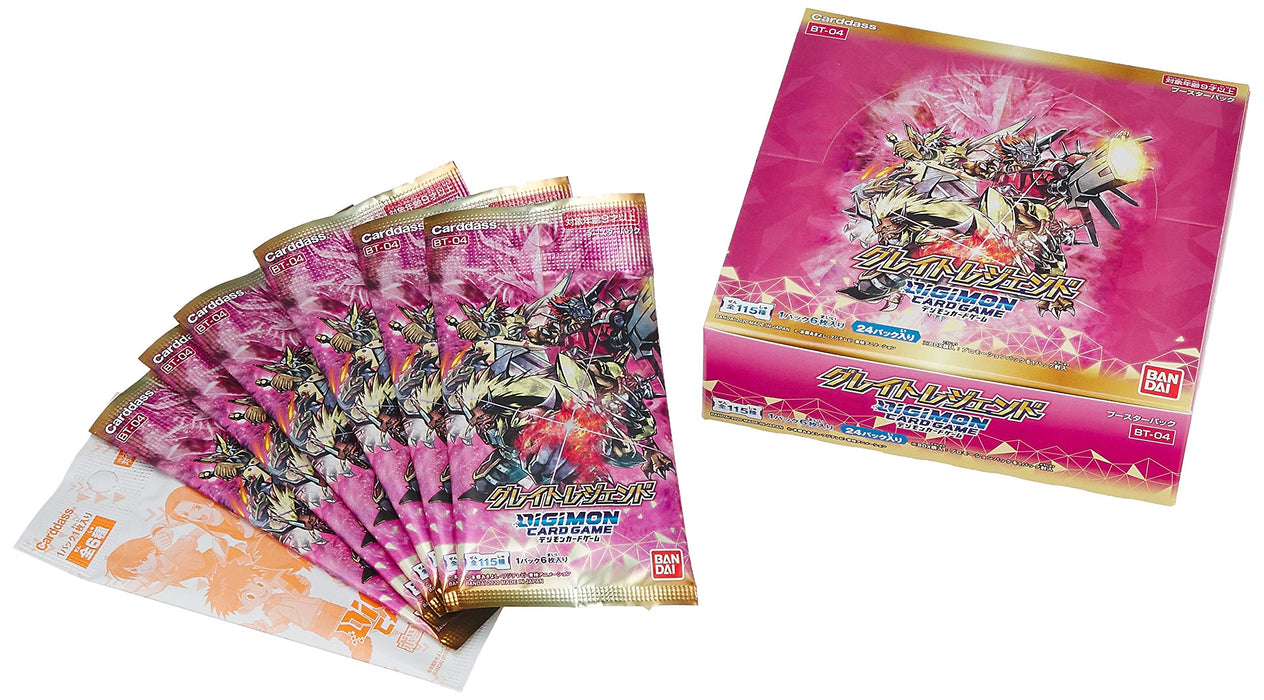 Bandai Digimon Card Game Booster Great Legend [Bt-04] (Box)- Japan Figure Store - #1 Bring To You The Best Japanese Goods