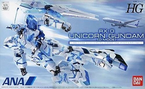 Bandai Hg 1/144 Rx-0 Unicorn Gundam D-mode Ana Original Color Ver Model Kit - Japan Figure