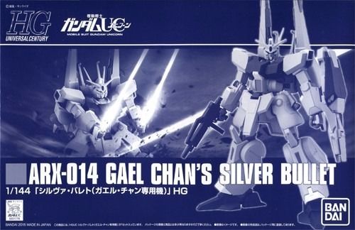 Bandai Hguc 1/144 Arx-014 Gael Chan's Silver Bullet Plastic Model Kit Gundam Uc - Japan Figure
