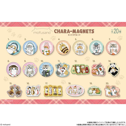Bandai Mofusand Chara Magnets 14Pc Box Japan (Shokugan Gum)- Japan Figure Store - #1 Bring To You The Best Japanese Goods