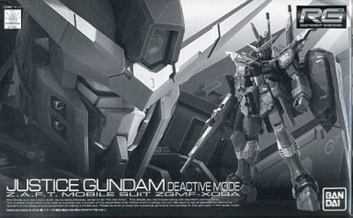 Bandai Rg 1/144 Zgmf-x09a Justice Gundam Deactive Mode Model Kit Gundam Seed - Japan Figure