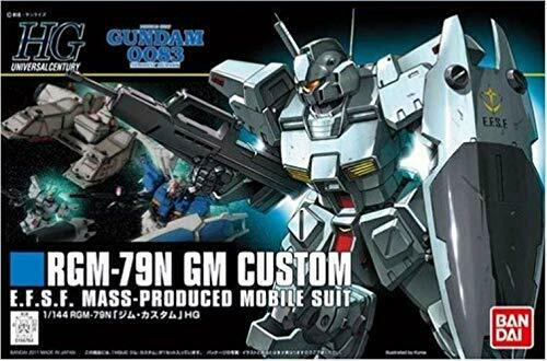 Bandai Rgm-79n Gm Custom Hguc 1/144 Gunpla Model Kit- Japan Figure Store - #1 Bring To You The Best Japanese Goods