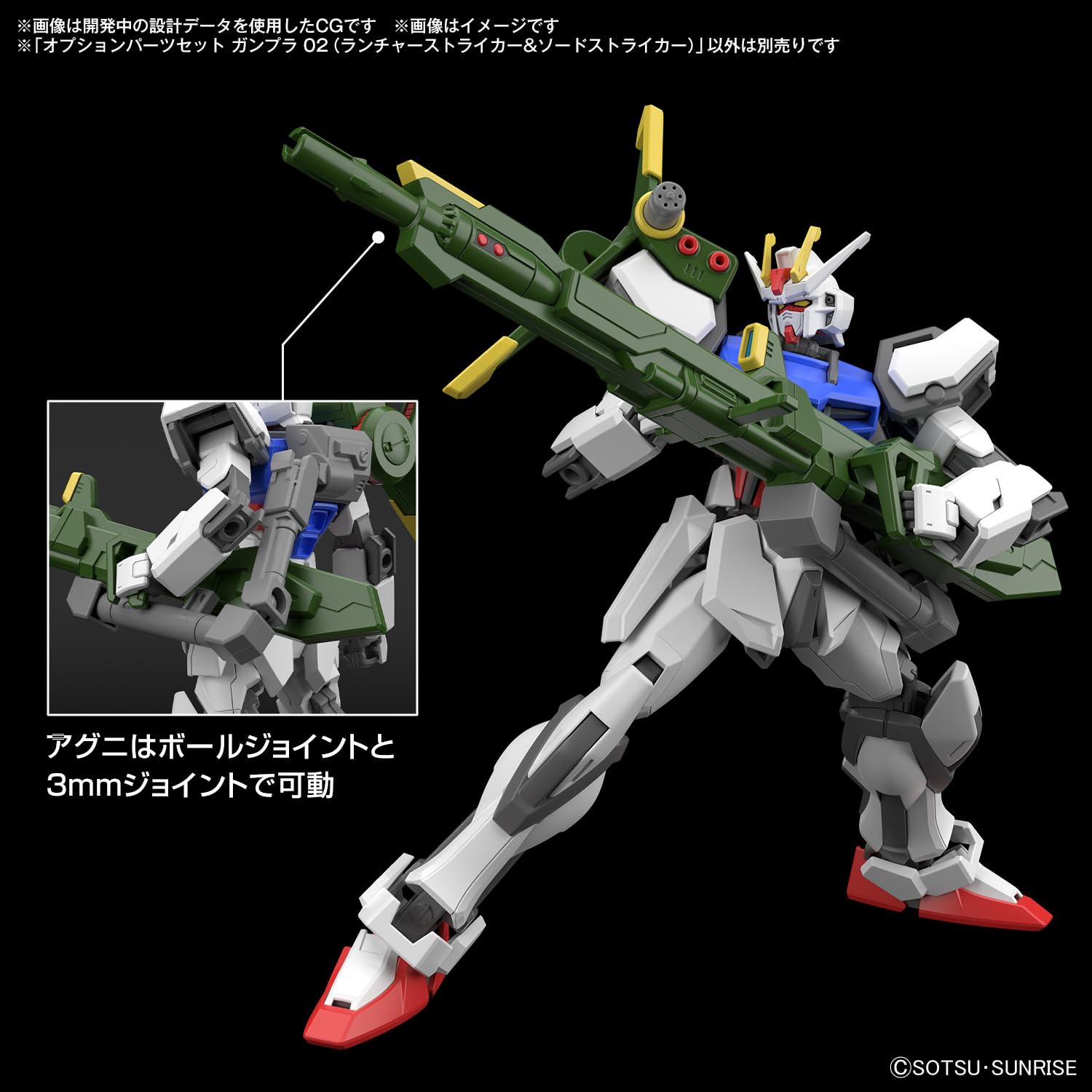Bandai Spirits Gunpla 02 Option Parts Set with Launcher & Sword Striker- Japan Figure Store - #1 Bring To You The Best Japanese Goods