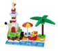 KAWADA Pk-006 Nanoblock Plus Sanrio Hello Kitty Beach With A Lighthouse- Japan Figure Store - #1 Bring To You The Best Japanese Goods