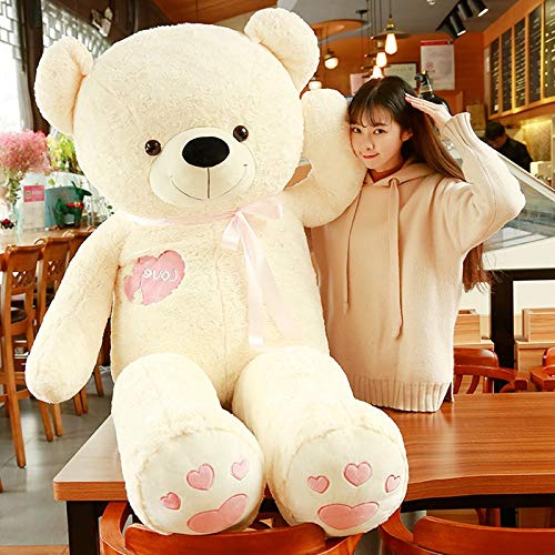 Bears'Home Plush Teddy Bear Pillow 130cm Pink Brown- Japan Figure Store - #1 Bring To You The Best Japanese Goods