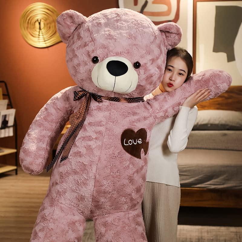 Bears'Home Plush Teddy Bear Pillow 130cm Pink Brown- Japan Figure Store - #1 Bring To You The Best Japanese Goods