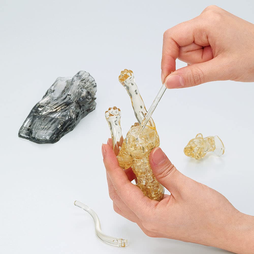 BEVERLY 50275 Crystal 3D Puzzle Leopard 39 Pieces- Japan Figure Store - #1 Bring To You The Best Japanese Goods