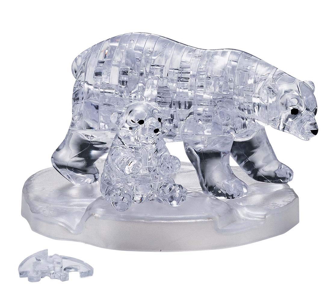 Beverly Crystal 3D Puzzle 486619 Polar Bear (39 Pieces) Anima;l 3D Crystal Puzzles- Japan Figure Store - #1 Bring To You The Best Japanese Goods